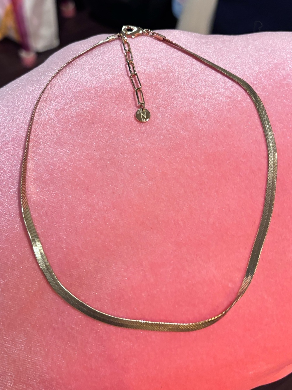Gold plated Herringbone Necklace